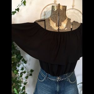 Torrid black crop top